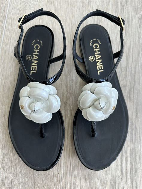 camellia sandals chanel|chanel camellia sport pants.